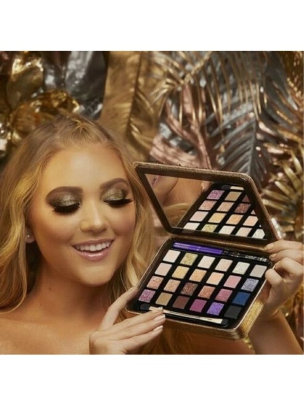 NIB Tarte Winter Wonderglam Luxe Eye Palette Set Shimmer Glitter Metallic Makeup - Picture 12 of 15